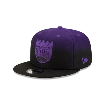 Grey Sacramento Kings Hat - New Era NBA Back Half 9FIFTY Snapback Caps USA5824096